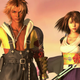 Two characters stare into the distance at sunset in Final Fantasy X/X2 HD on Xbox.